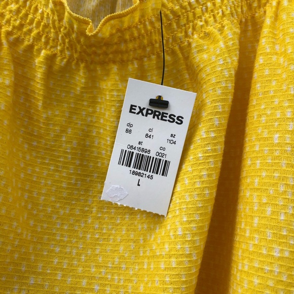 Express Yellow Tank Top Women - Picture 4 of 4